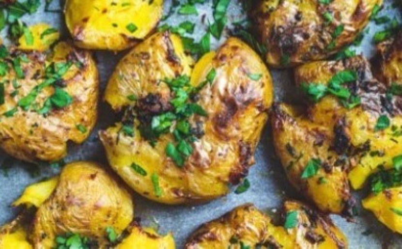 Smashed potatoes Smashed potatoes